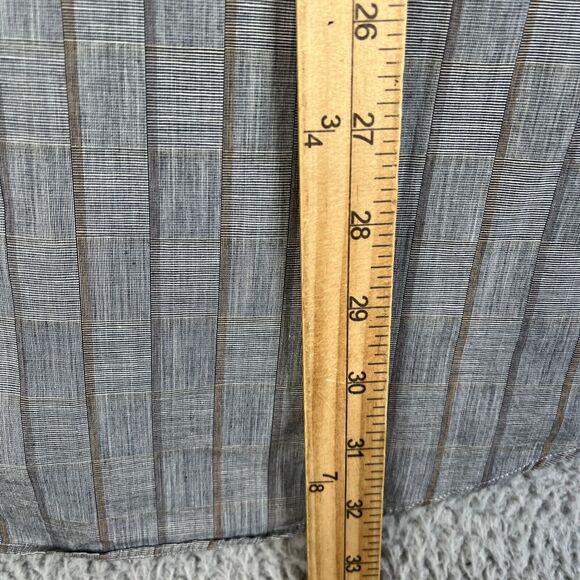 Vintage Gitman Bros Shirt Men Large Gray Brown Gold Striped Button Up Pocket USA - Picture 12 of 13